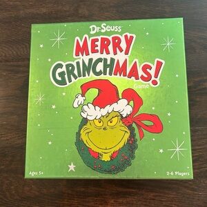 Dr. Seuss Grinch Board Game with Red and Green Accents